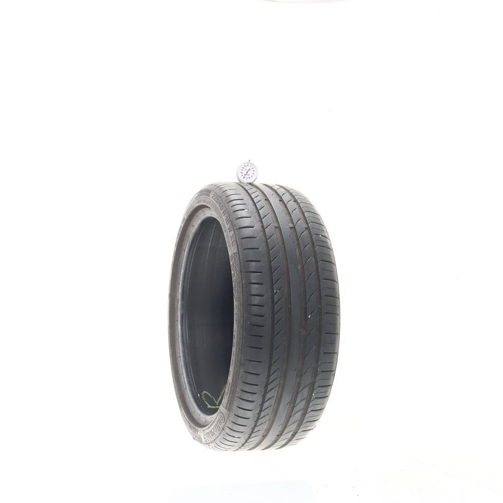 Set of (2) Used 225/40R18 Continental ContiSportContact 5 SSR MOE 92W - 8/32 - Image 1