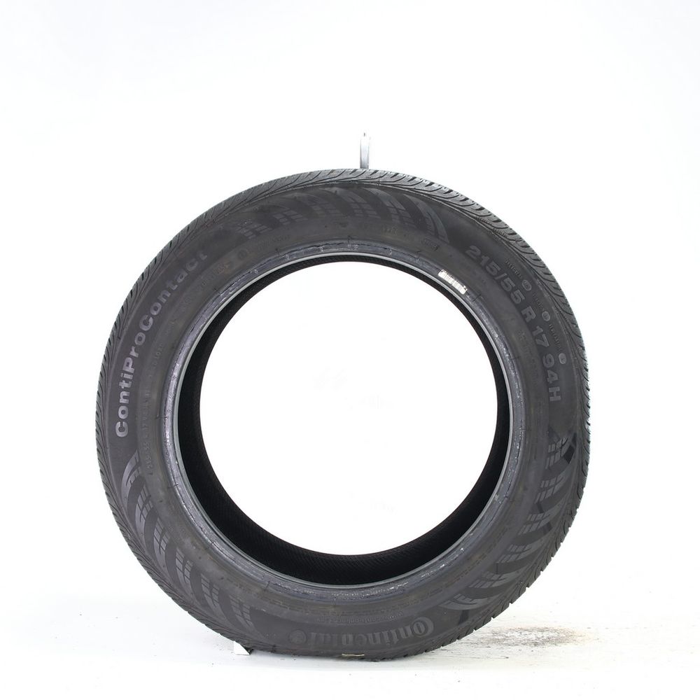 Set of (4) Used 215/55R17 Continental ContiProContact 94H - 7.5-9/32 - Image 3