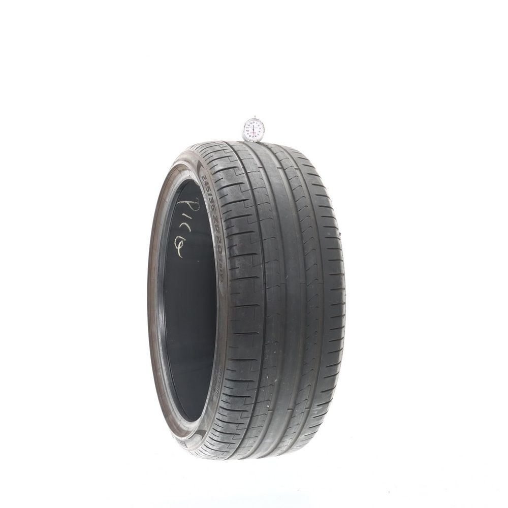 Set of (2) Used 245/35ZR20 Pirelli P Zero PZ4 NA1 91Y - 5-6.5/32 - Image 4