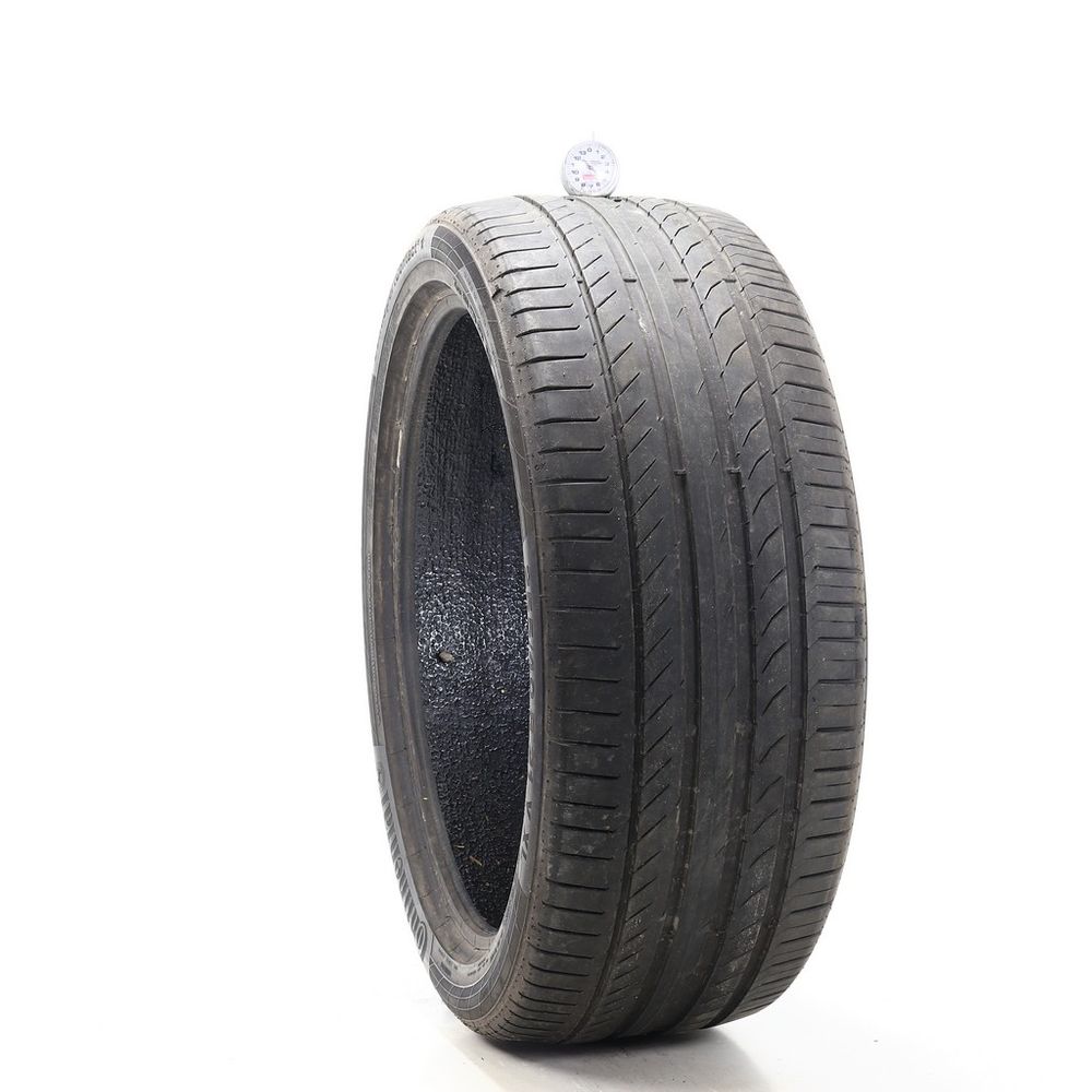 Set of (2) Used 255/40R21 Continental ContiSportContact 5 ContiSeal 102Y - 5-5.5/32 - Image 1