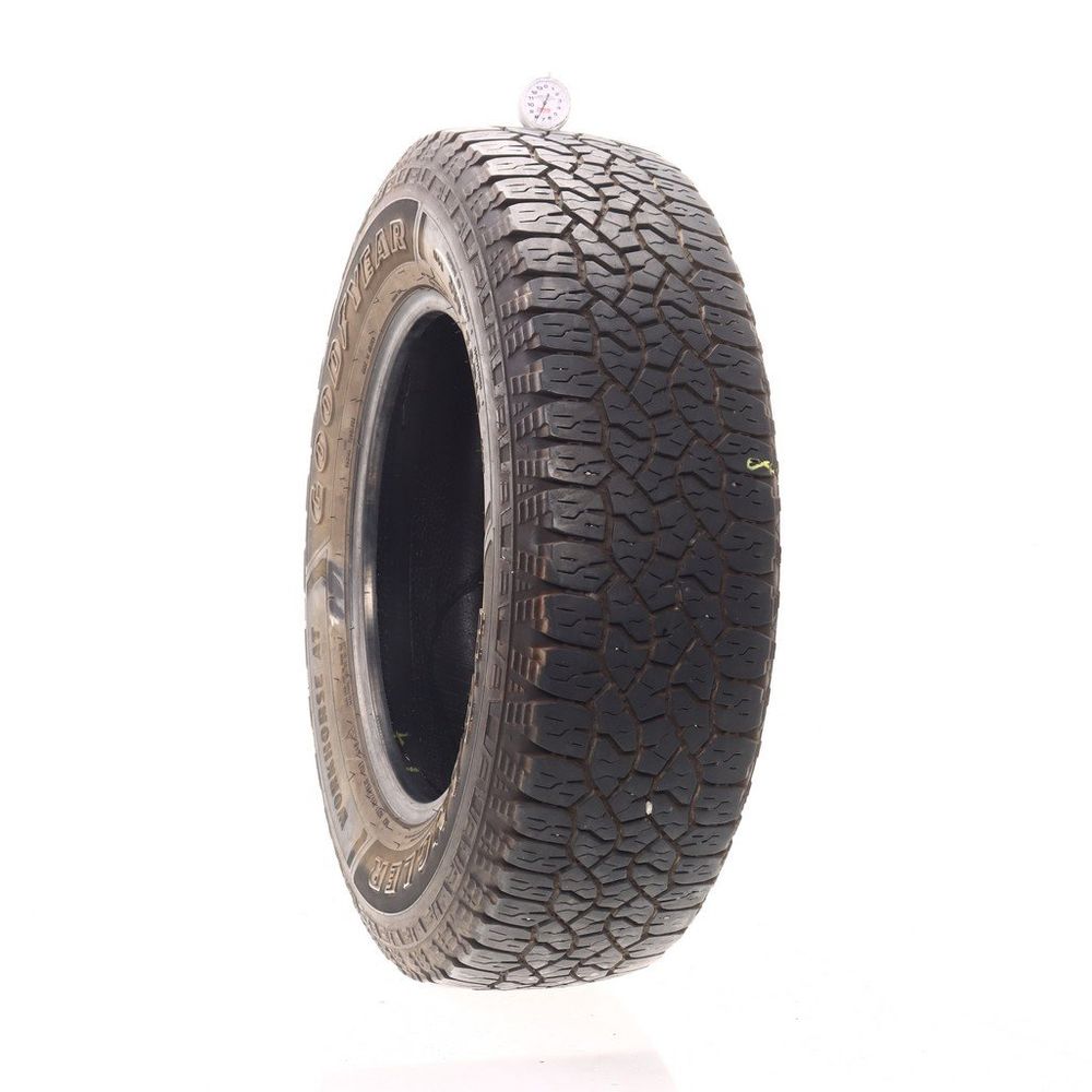 Set of (2) Used 255/70R18 Goodyear Wrangler Workhorse AT 113T - 7.5-8.5/32 - Image 1