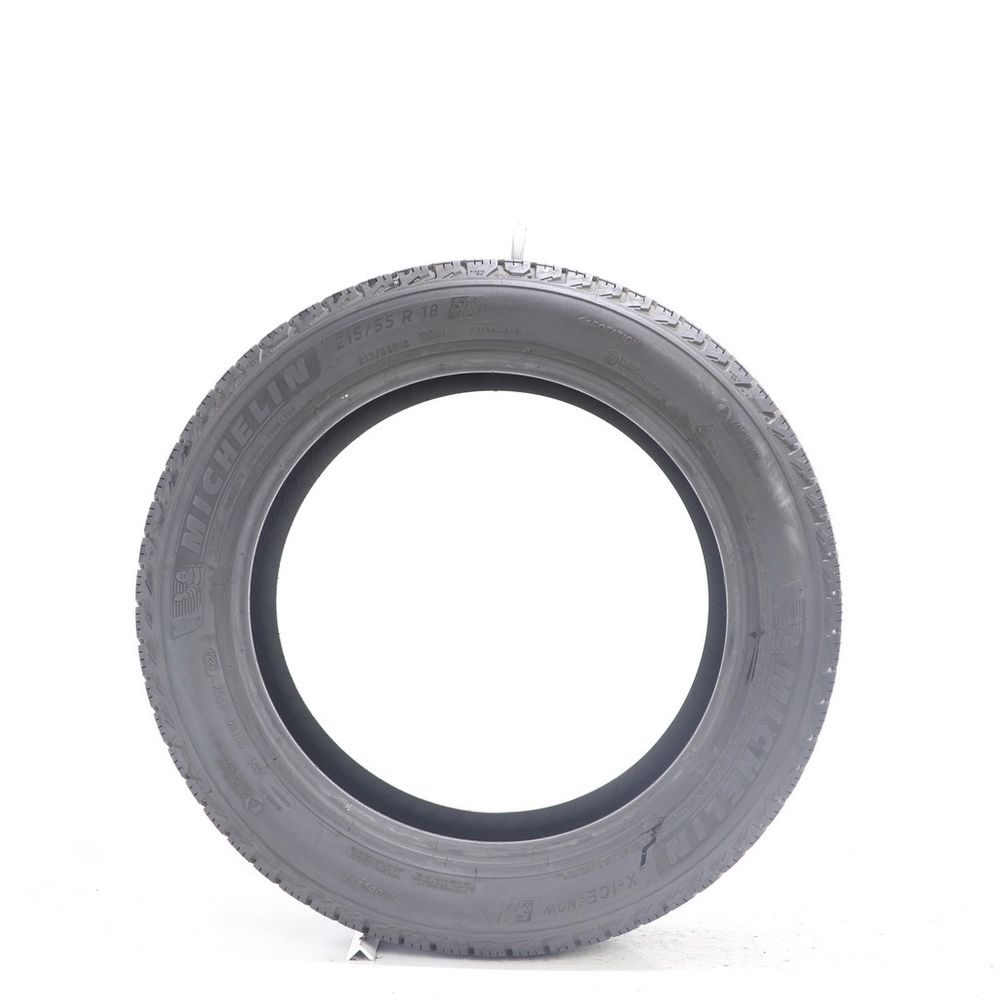 Set of (2) Used 215/55R18 Michelin X-Ice Snow 99H - 9/32 - Image 3