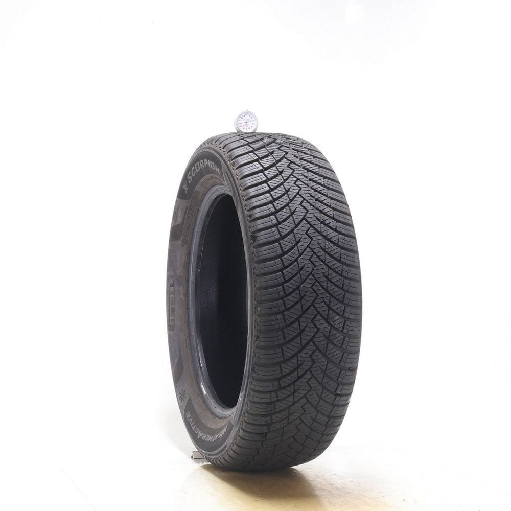 Set of (2) Used 225/60R18 Pirelli Scorpion Weather Active 100W - 9.5-10/32 - Image 4