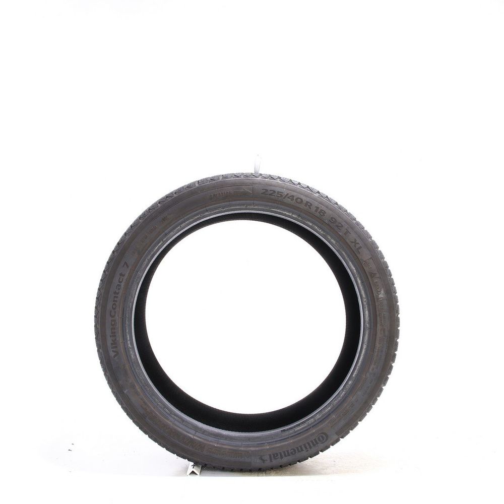 Set of (2) Used 225/40R18 Continental VikingContact 7 92T - 8.5-9/32 - Image 3