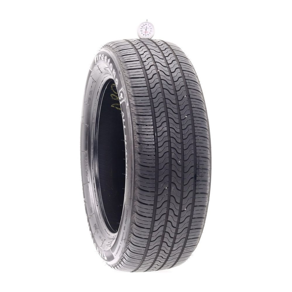 Set of (2) Used 215/55R17 Firestone All Season (Firestone) 94H - 7-8.5/32 - Image 1
