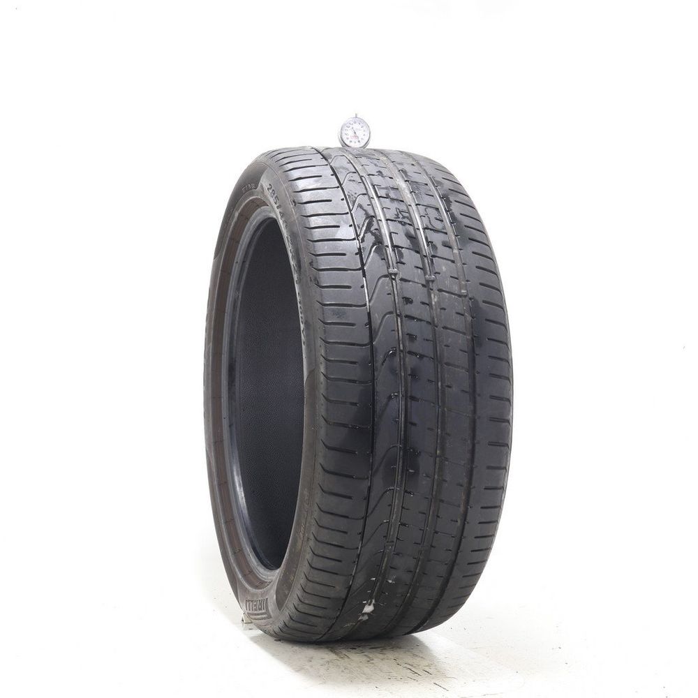 Set of (2) Used 285/40ZR21 Pirelli P Zero NO 109Y - 5.5/32 - Image 1