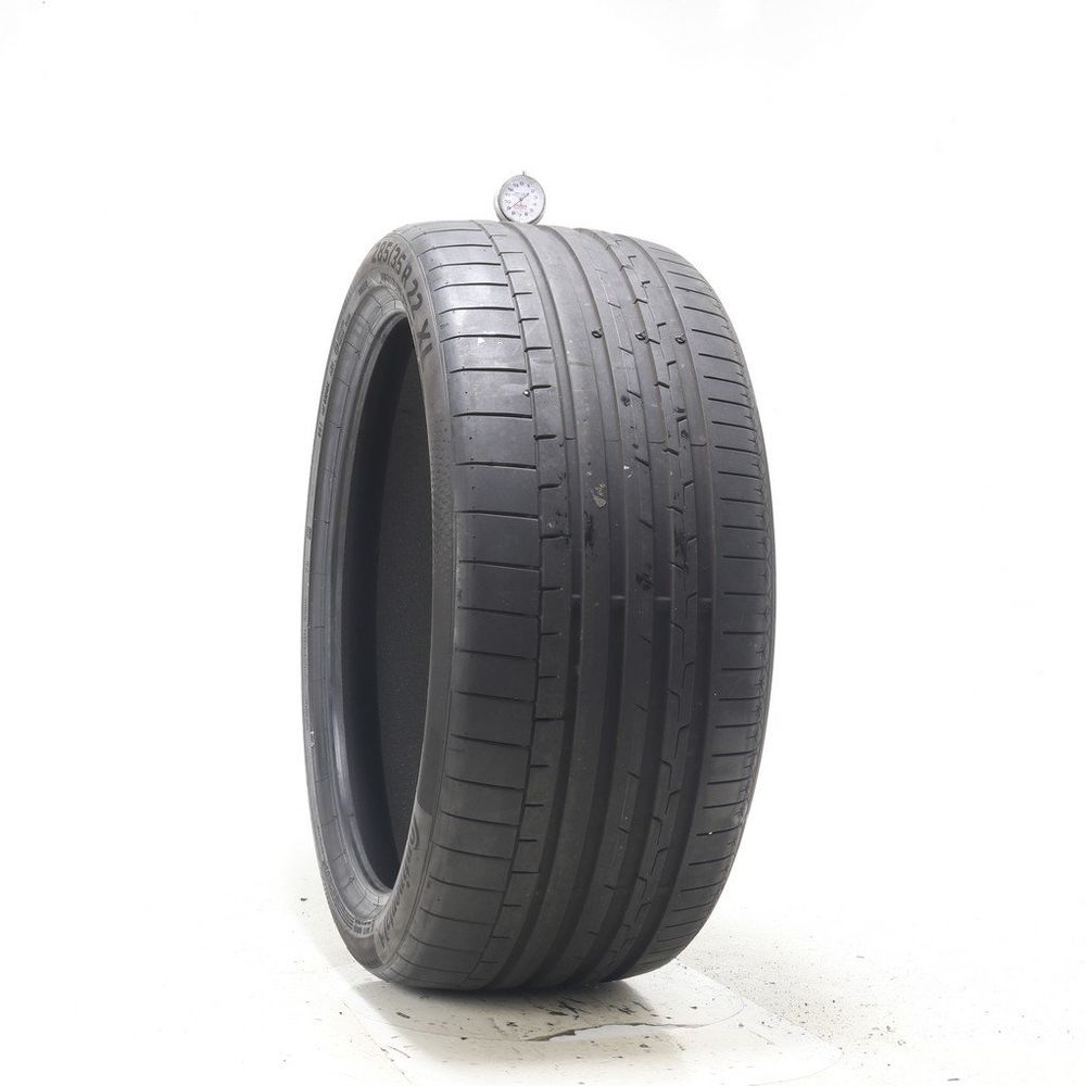 Used 285/35R22 Continental SportContact 6 TO ContiSilent 106Y - 8.5/32 - Image 1