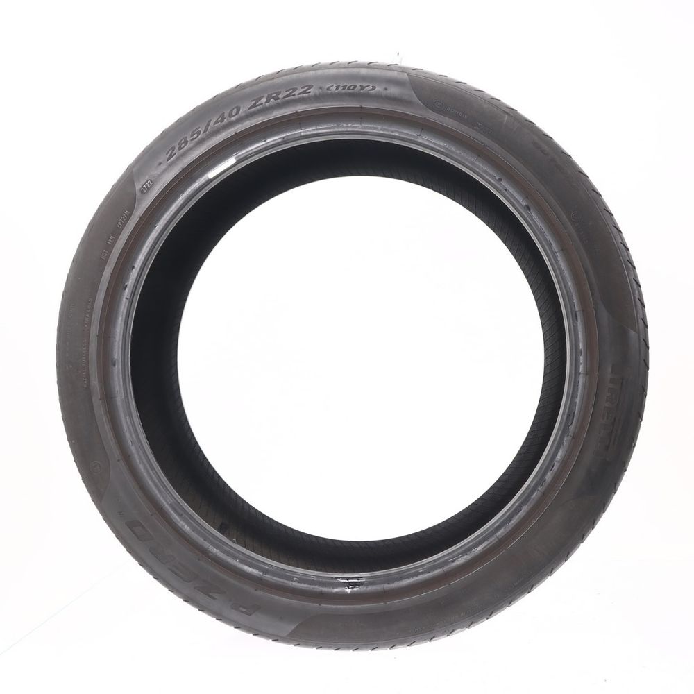 Set of (2) Used 285/40ZR22 Pirelli P Zero B1 110Y - 6-7/32 - Image 3