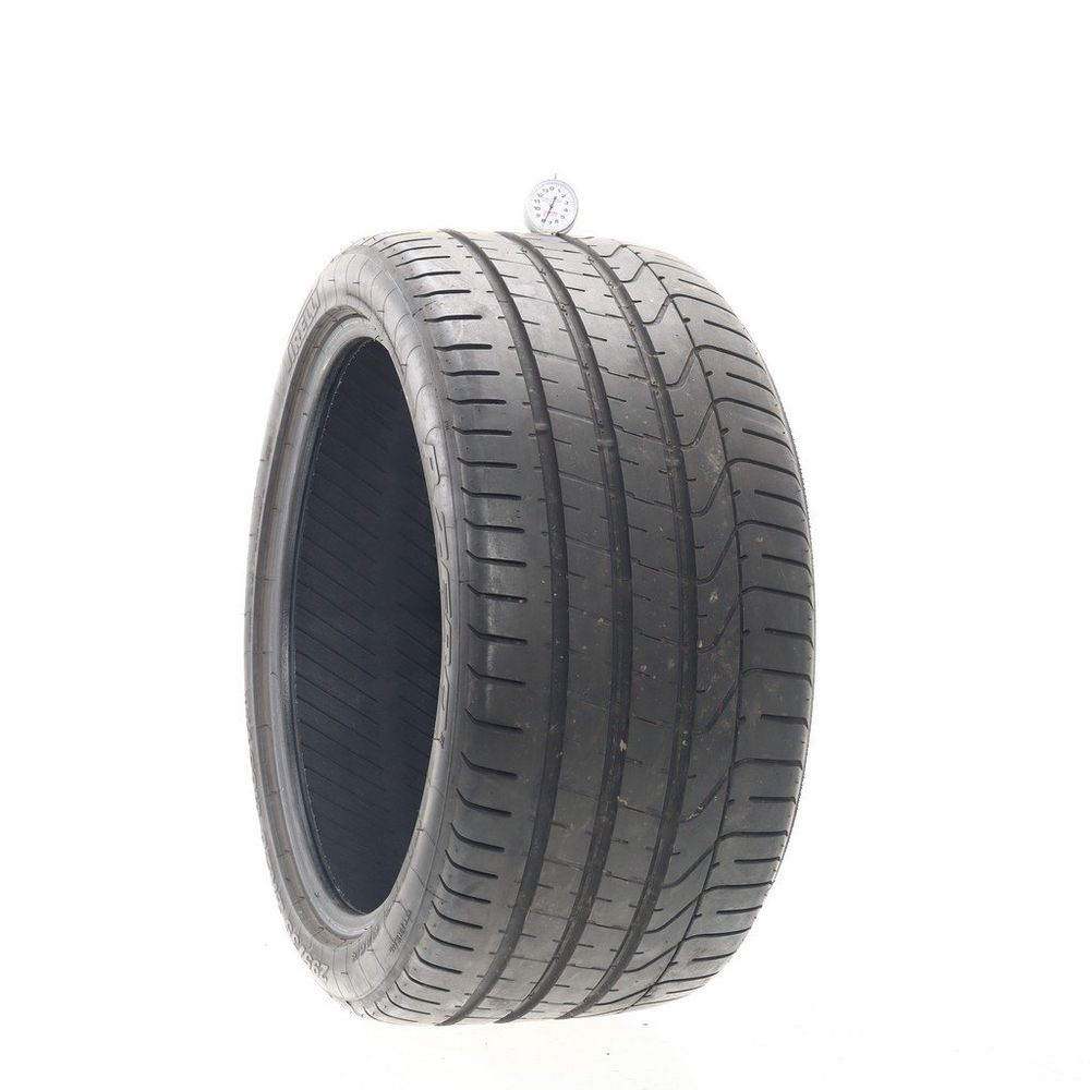 Set of (2) Used 295/35ZR20 Pirelli P Zero 105Y - 7.5-8/32 - Image 1