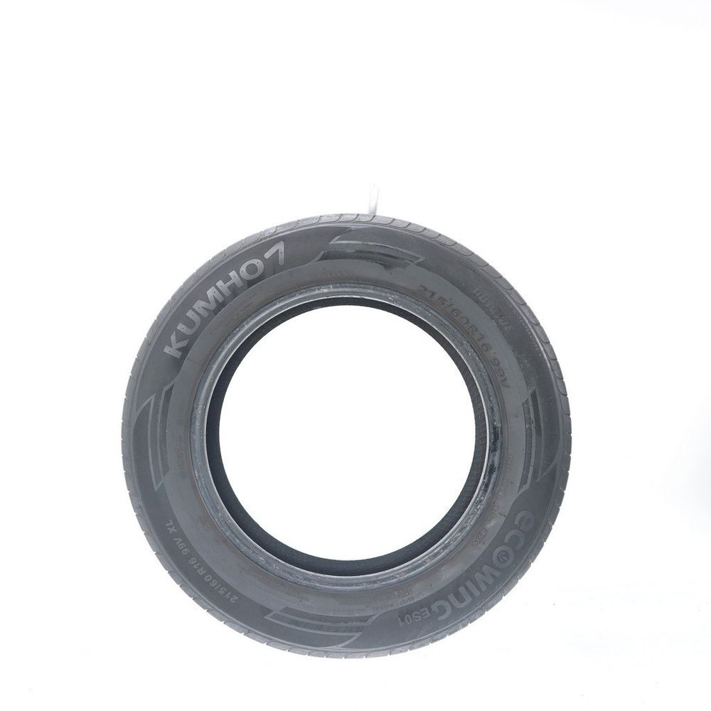 Used 215/60R16 Kumho Ecowing ES01 KH27 99V - 5.5/32 - Image 3