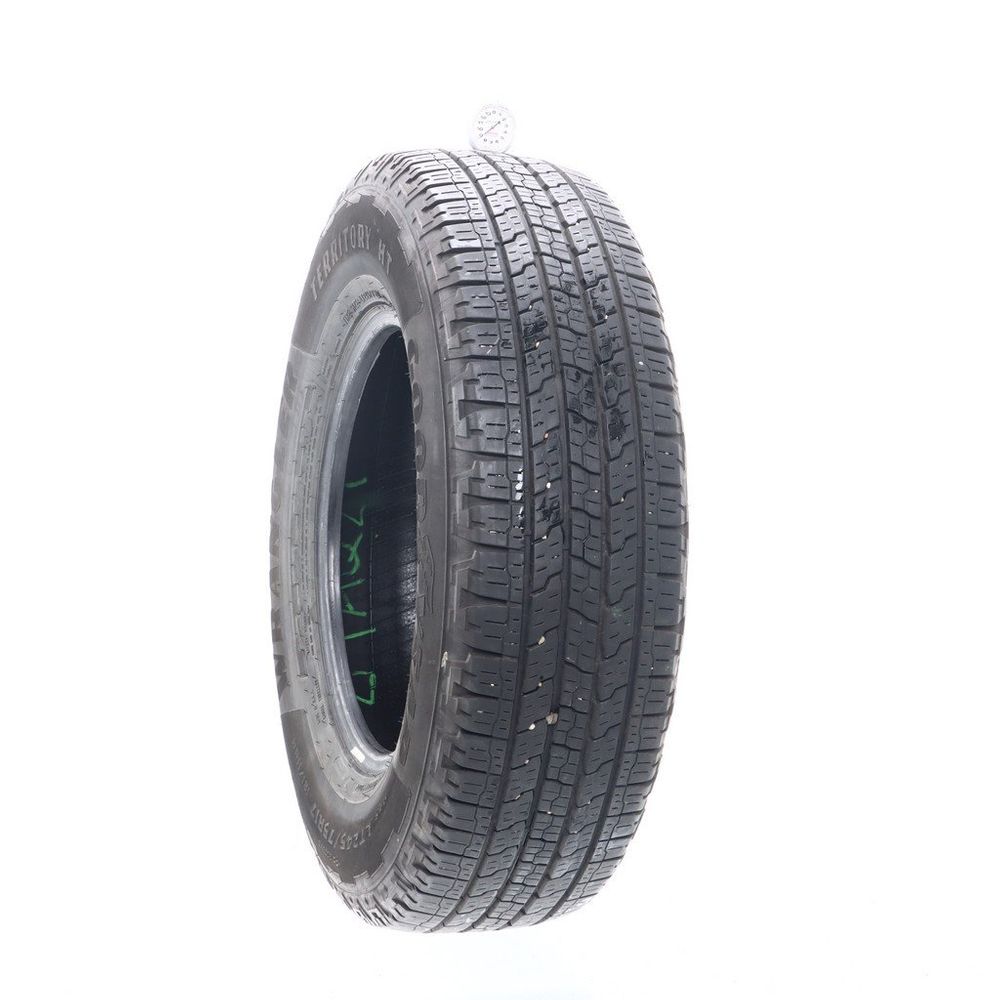 Set of (2) Used LT 245/75R17 Goodyear Wrangler Territory HT 121/118R E - 8.5/32 - Image 1