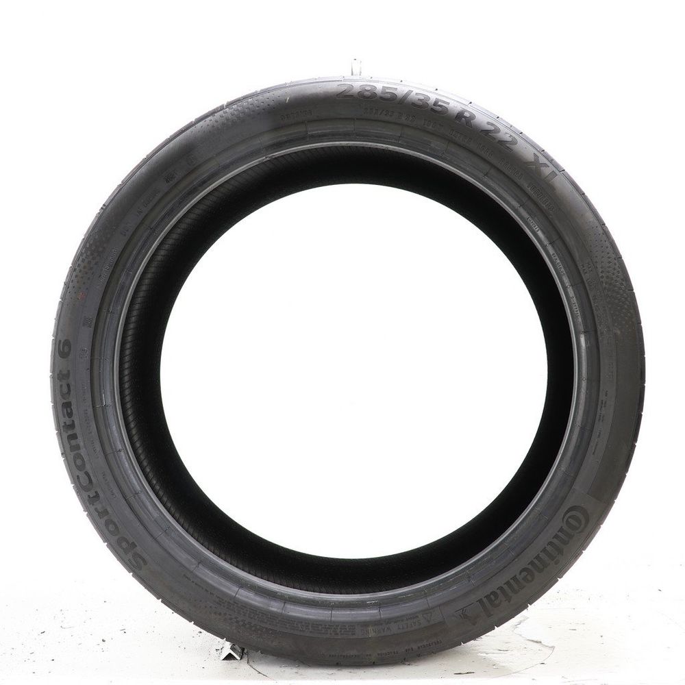 Set of (2) Used 285/35R22 Continental SportContact 6 TO ContiSilent 106Y - 8.5/32 - Image 3