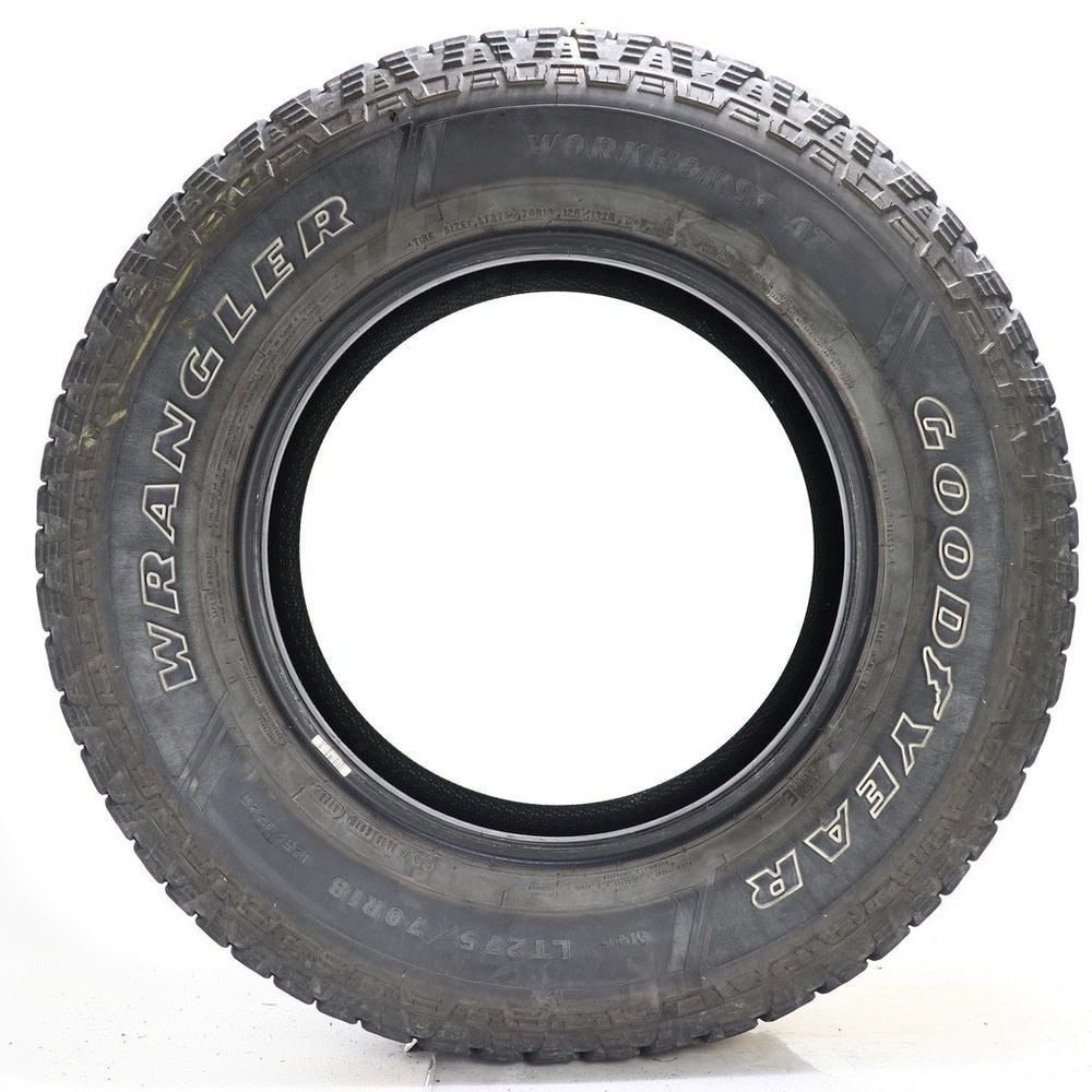 Set of (2) Used LT 275/70R18 Goodyear Wrangler Workhorse AT 125/122R E - 7.5-8/32 - Image 6