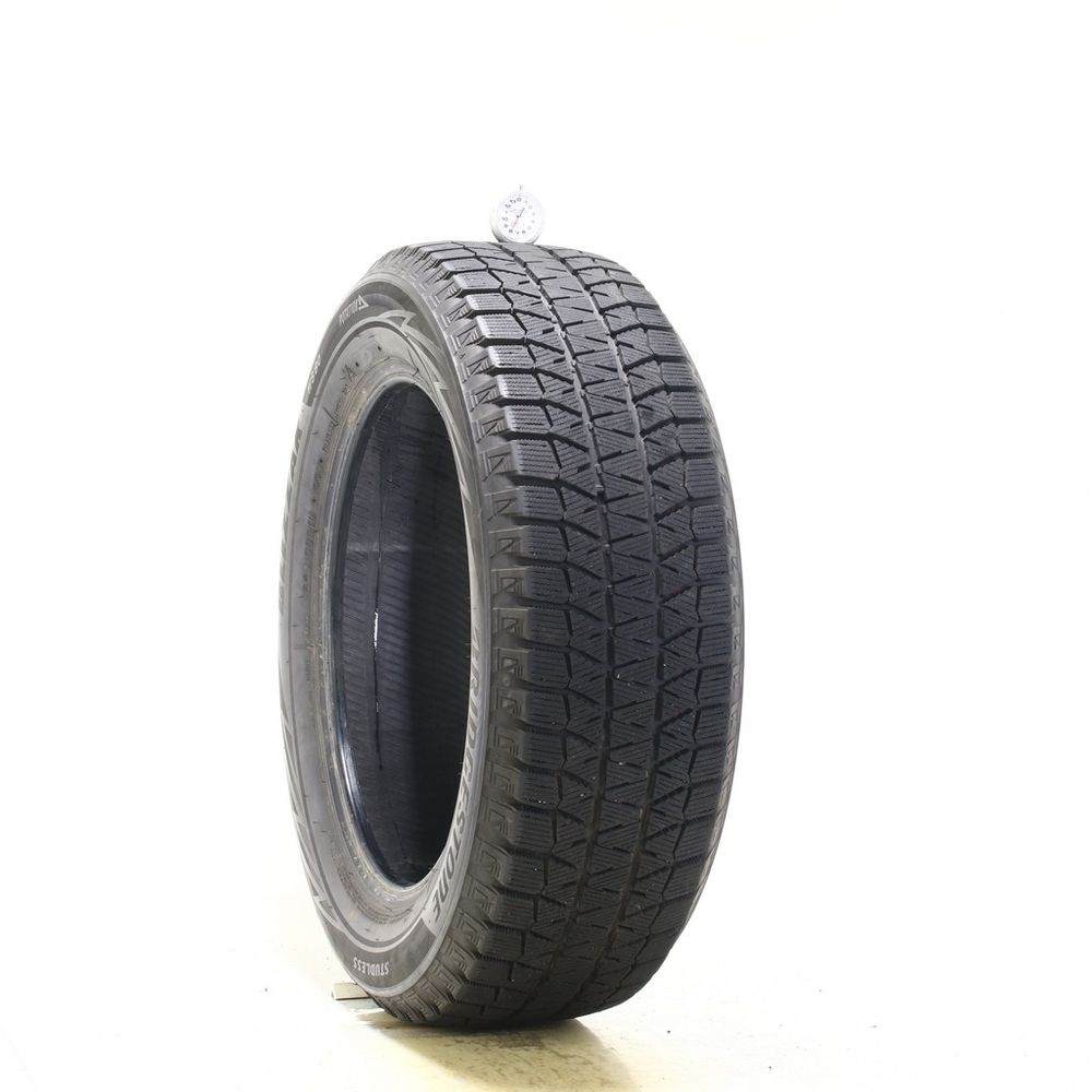 Set of (2) Used 225/60R18 Bridgestone Blizzak WS80 100H - 7.5-8/32 - Image 4
