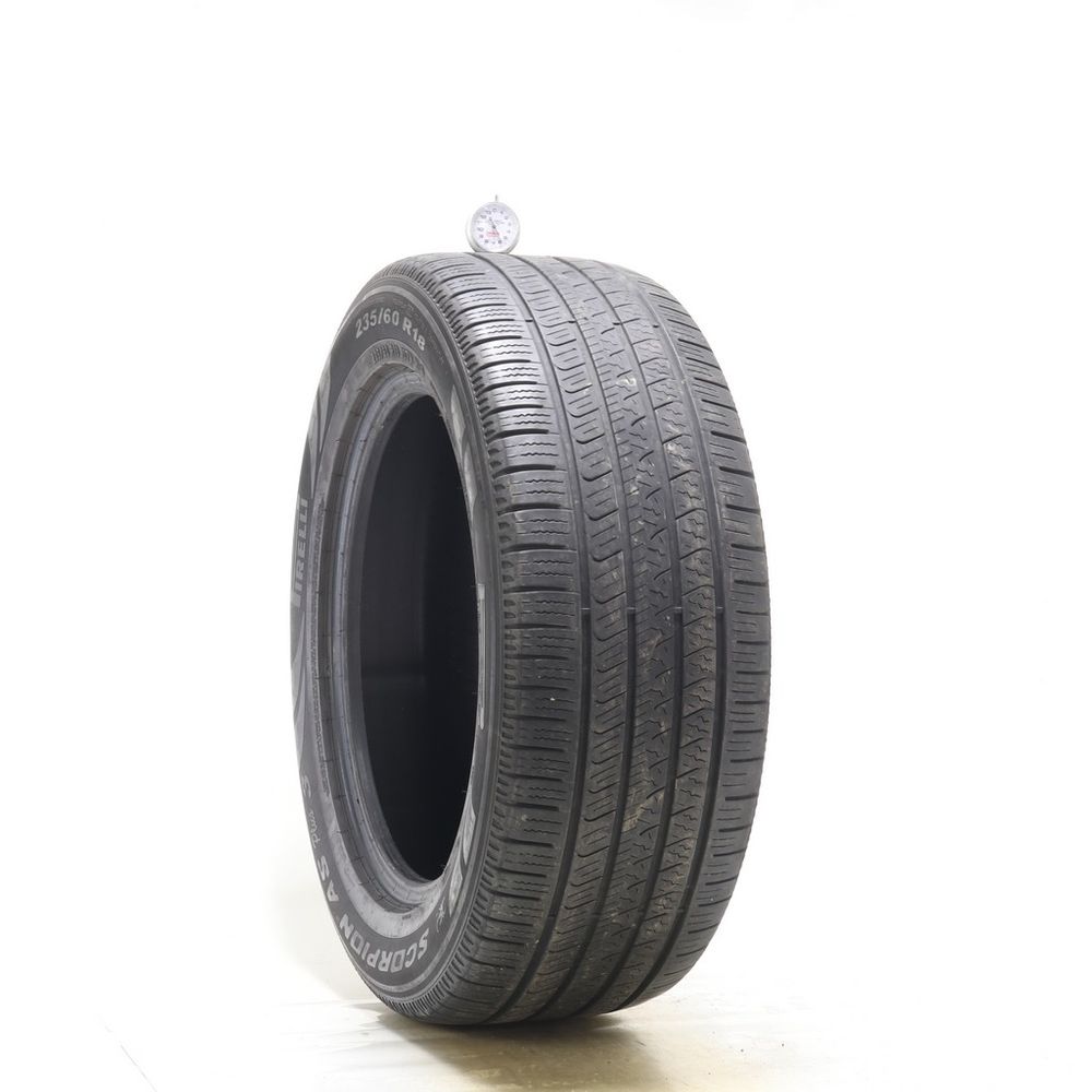 Set of (2) Used 235/60R18 Pirelli Scorpion AS Plus 3 107V - 5.5/32 - Image 1