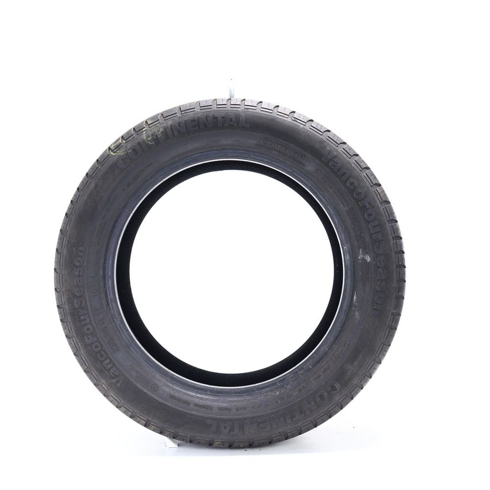 Set of (2) Used 225/55R17 Continental VancoFourSeason 101H - 10/32 - Image 3