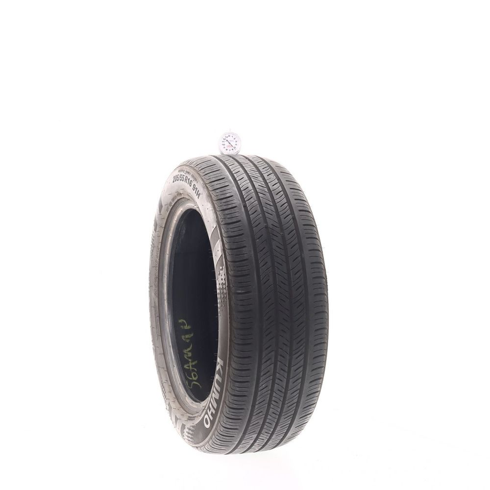 Set of (2) Used 205/55R16 Kumho Solus TA31 91H - 5-5.5/32 - Image 1