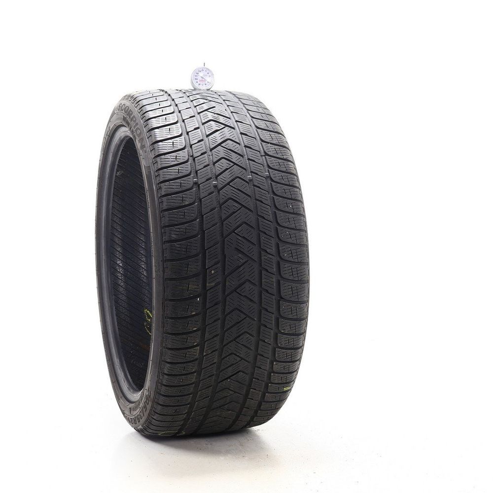 Set of (4) Used 295/35R21 Pirelli Scorpion Winter MO 107V - 4.5-5/32 - Image 1
