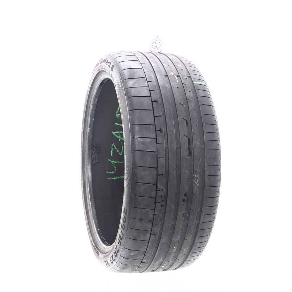 Set of (2) Used 295/35ZR23 Continental SportContact 6 AO 108Y - 5-6/32 - Image 4