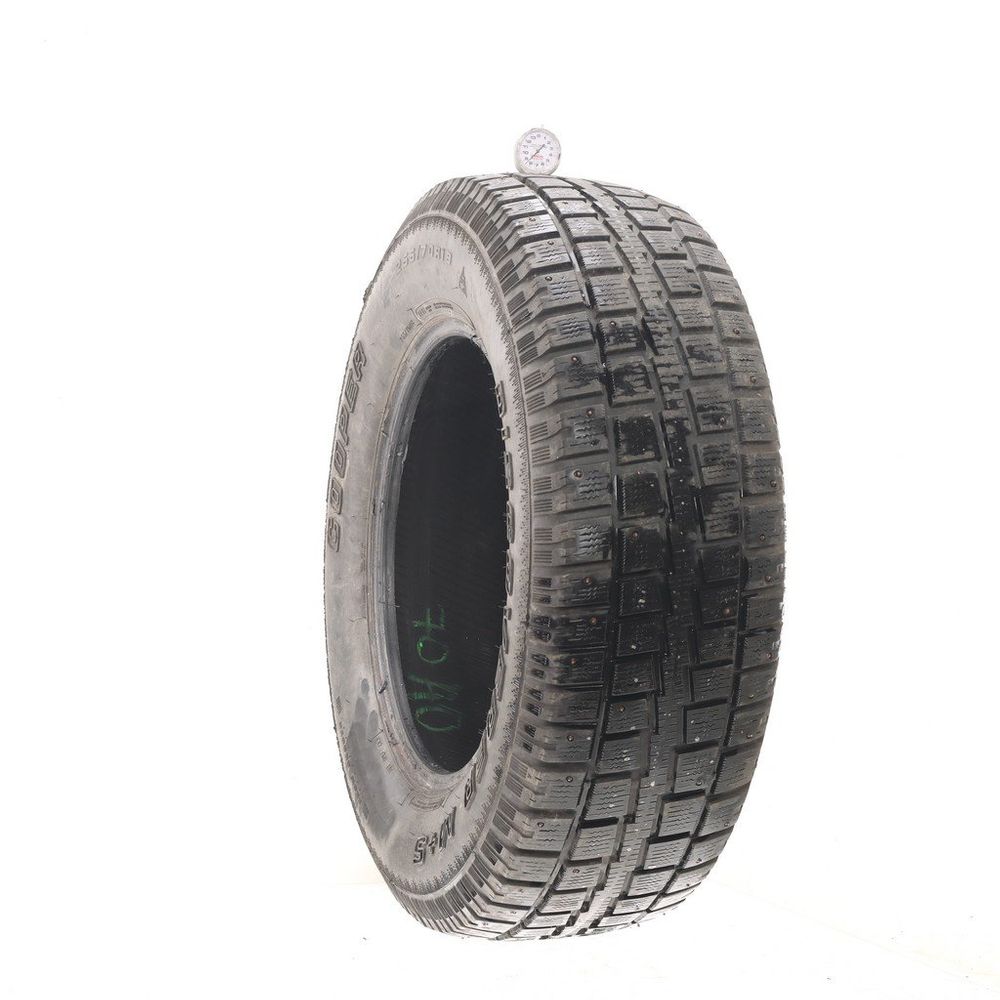 Set of (2) Used 255/70R18 Cooper Discoverer M+S Studded 113S - 8.5/32 - Image 1