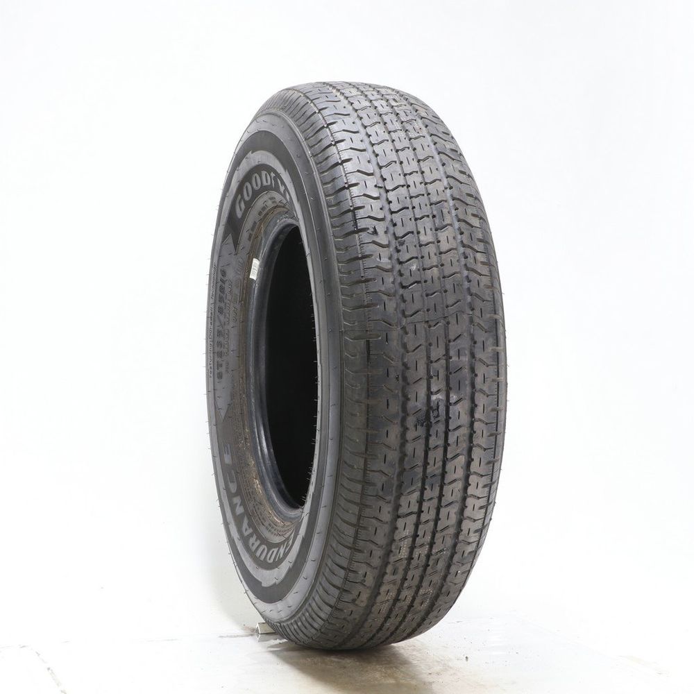 Set of (4) Driven Once ST 235/85R16 Goodyear Endurance 125/121N E - 8/32 - Image 1