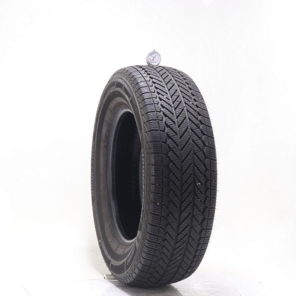 Set of (2) Used 245/65R17 Bridgestone WeatherPeak 107H - 8.5-9/32 - Image 1
