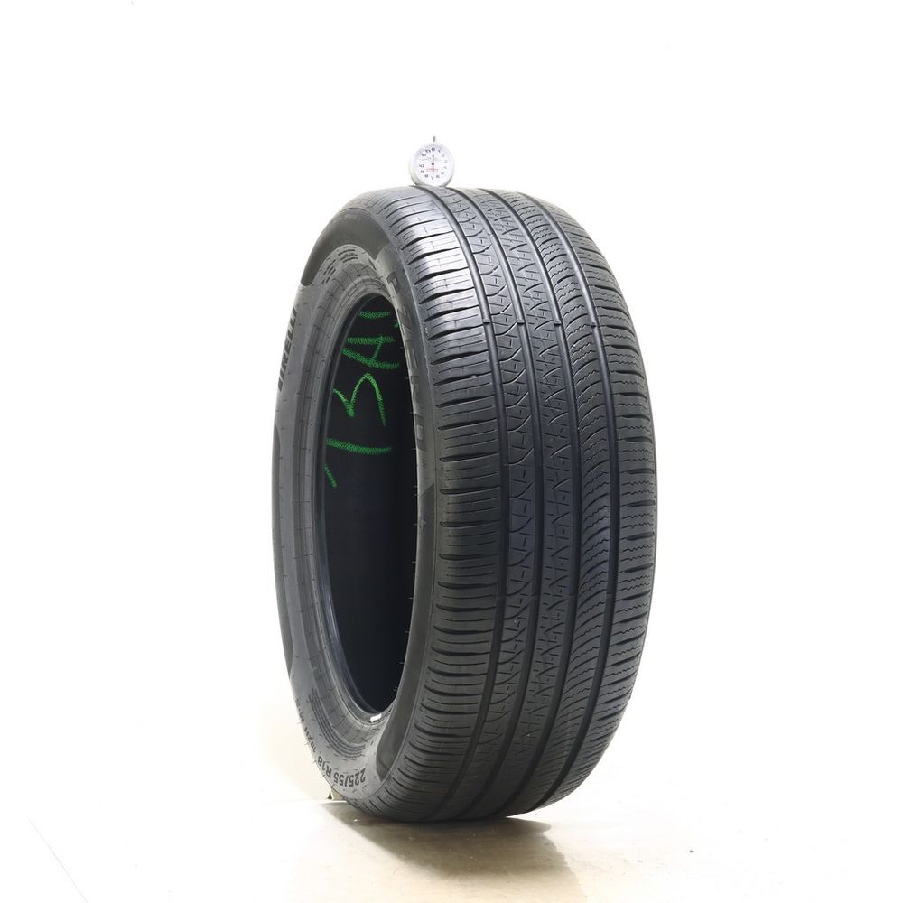 Set of (2) Used 225/55R18 Pirelli P Zero 102H - 7-8/32 - Image 1