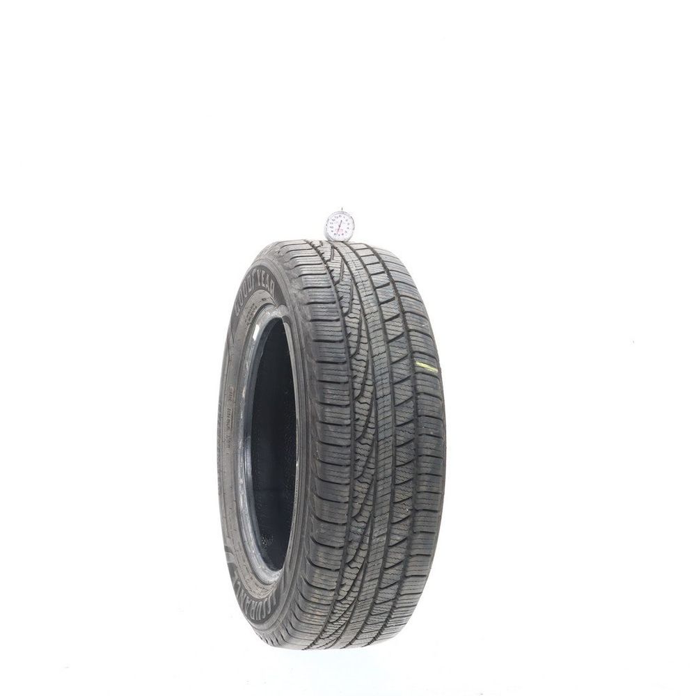 Set of (4) Used 215/60R16 Goodyear Assurance WeatherReady 95H - 7.5-9/32 - Image 1