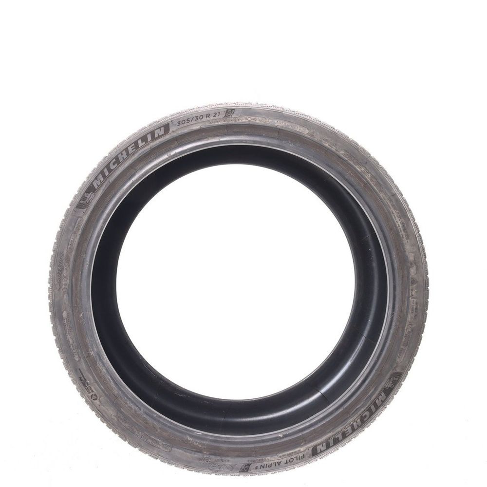 Set of (2) Used 305/30R21 Michelin Pilot Alpin 5 NA5 104V - 7.5/32 - Image 3