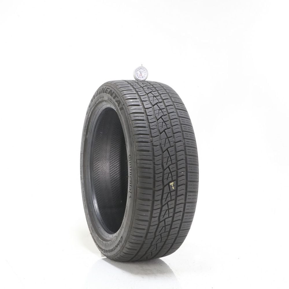 Set of (2) Used 225/45ZR17 Continental ControlContact Sport SRS Plus 91W - 5.5-6/32 - Image 1
