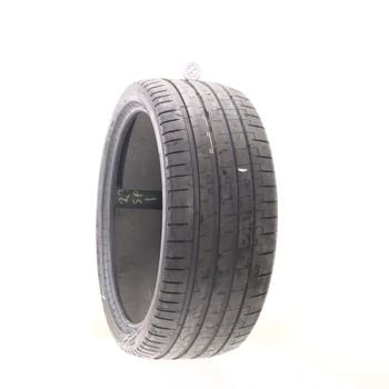 Set of (4) Used 285/35R23 Pirelli P Zero PZ5 LM1 Elect PNCS 110Y - 8.5/32