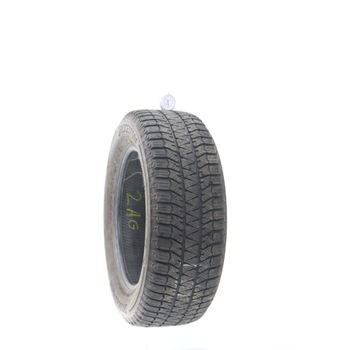 Set of (2) Used 215/60R16 Bridgestone Blizzak WS90 Studless 95H - 6.5-7/32