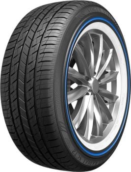 Set of (4) New P305/35R24 Vogue Custom Built Radial SCT2 Blue Stripe 112H