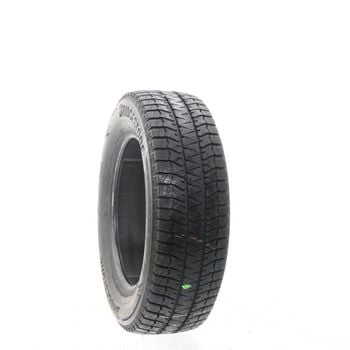 Set of (4) Driven Once 225/65R17 Bridgestone Blizzak WS90 Studless 102H - 12/32