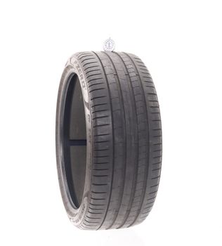 Set of (4) Used 255/35R21 Pirelli P Zero PZ4 T1 Elect PNCS 98W - 7/32