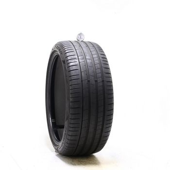 Set of (4) Used 255/35R21 Pirelli P Zero PZ4 T1 Elect PNCS 98W - 6.5/32
